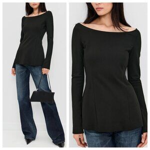 Favorite Daughter Cold Shoulder Long Sleeve Top Brand New